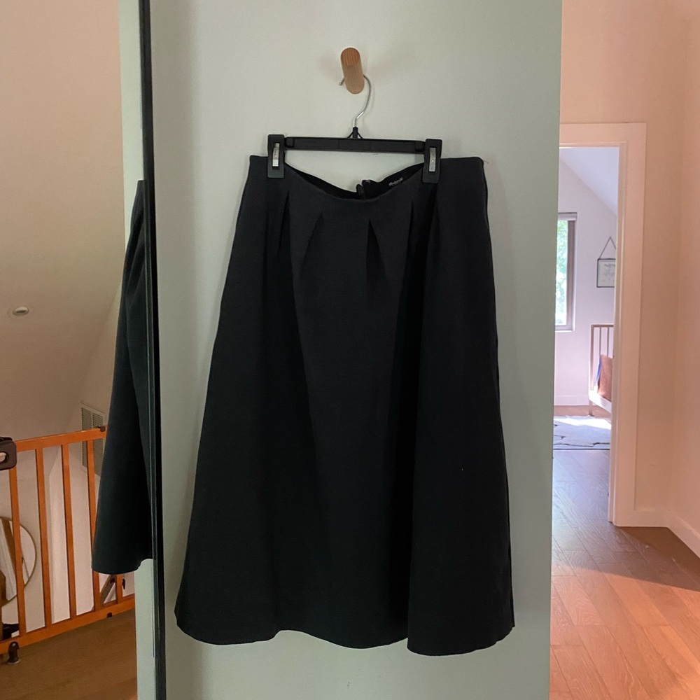 Madewell midi grey skirt